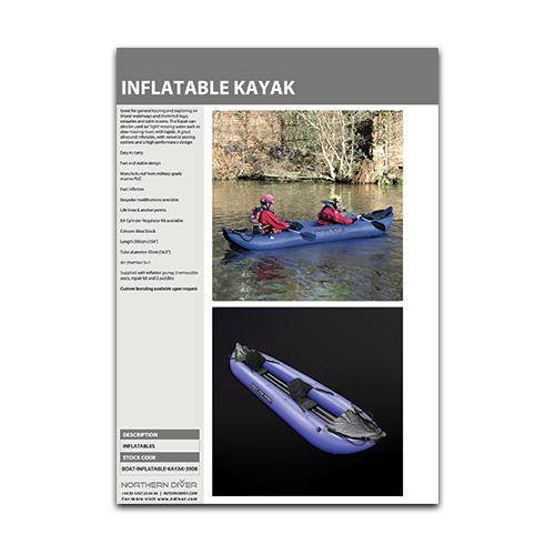 Inflatable Kayak Datasheet